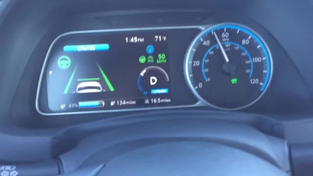 2018 Nissan Leaf ProPilot Assist System In Action