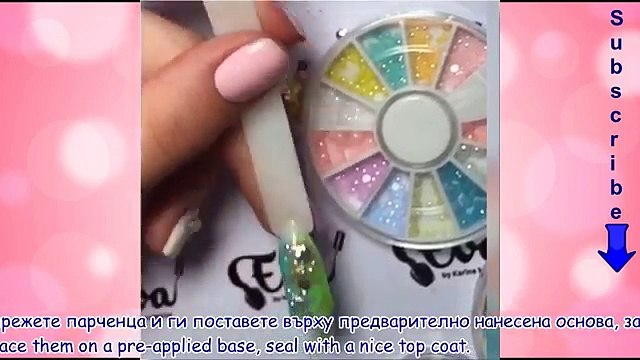 Идеи за Лесен маникюр с ефект на 'СЧУПЕНО СТЪКЛО'✔Broken Glass Easy Nail Tutoria-dHNOxDpZEAc