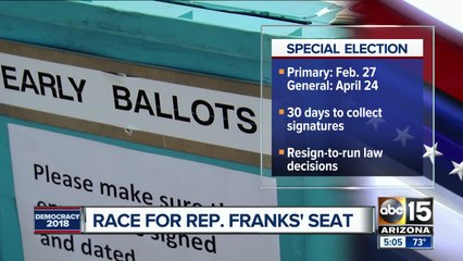 Dates announced for Rep. Frank's seat