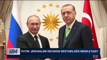 i24NEWS DESK  | Putin: Jerusalem decision destabilizes Middle East |   Monday, December 11th 2017