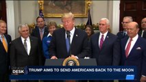 i24NEWS DESK | Trump aims to send Americans back to the moon | Monday, December 11th 2017