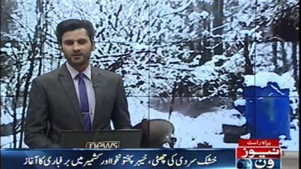 snowfall started in KPK and Kashmir