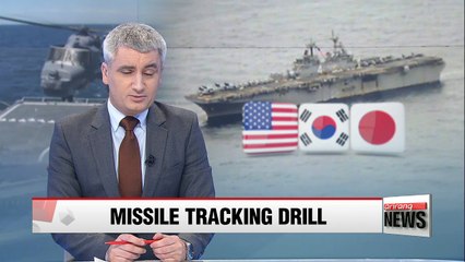 S. Korea, U.S., Japan hold missile tracking exercise