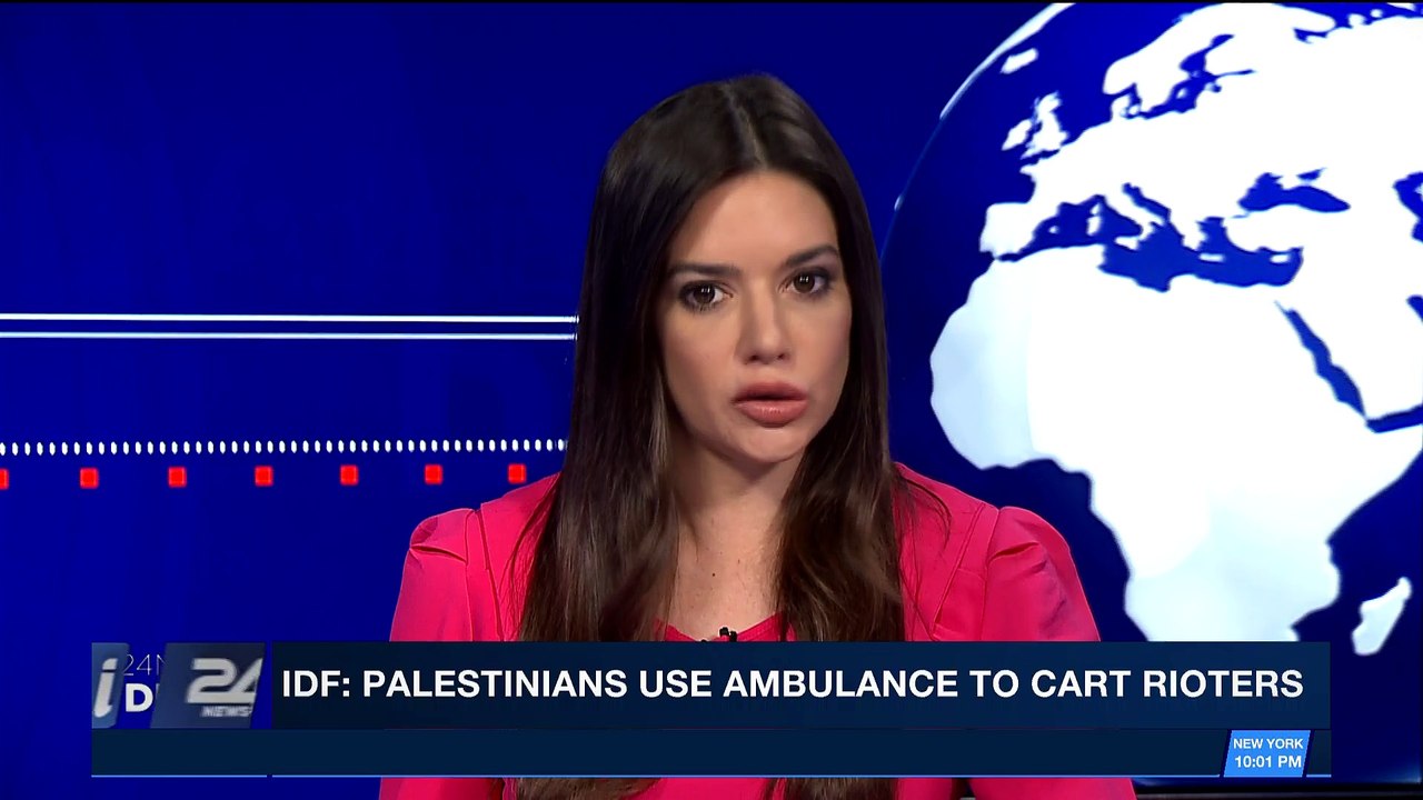 i24NEWS DESK | IDF: Palestinians use ambulance to cart rioters | Monday, December 11th 2017