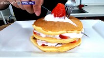 누텔라를 품은  바나나 & 딸기 팬케익 (Pan Cake  - 제케)-yBHhcwT4xiM
