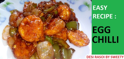 Download Video: EGG CHILLI: Egg chilli Recipe || Indo Chinese style Spicy Chilli Egg