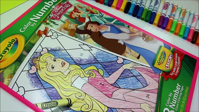 Princess JASMINE - Crayola GIANT COLOR BY NUMBER - Disney Princess Coloring Pages - Color With Me-LlPdGtjSR0s