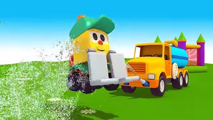 Léo le camion curieux - La machine à glace - Dessin animé - YouTube