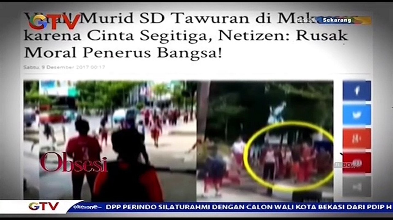 Anak SD Tawuran Karena Cinta Segitiga