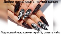 Beautiful and simple nail design. TOP amazing nail design Flowers-hS96twNQ6x8
