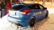 2016 Ford Focus RS attacks snow hill