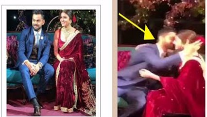 Virat Kohli KIsses Anushka Sharma At Their RING CEREMONY | Anushka Virat ENGAGEMENT VIDEO