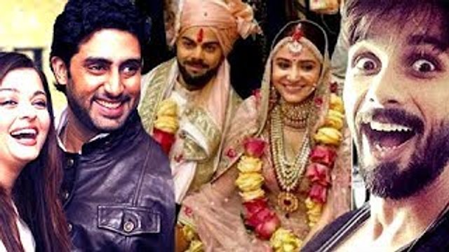 Shahid Kapoor, Abhishek Bachchan WISHES for Anushka Sharma Virat Kohli | Anushka Virat Wedding