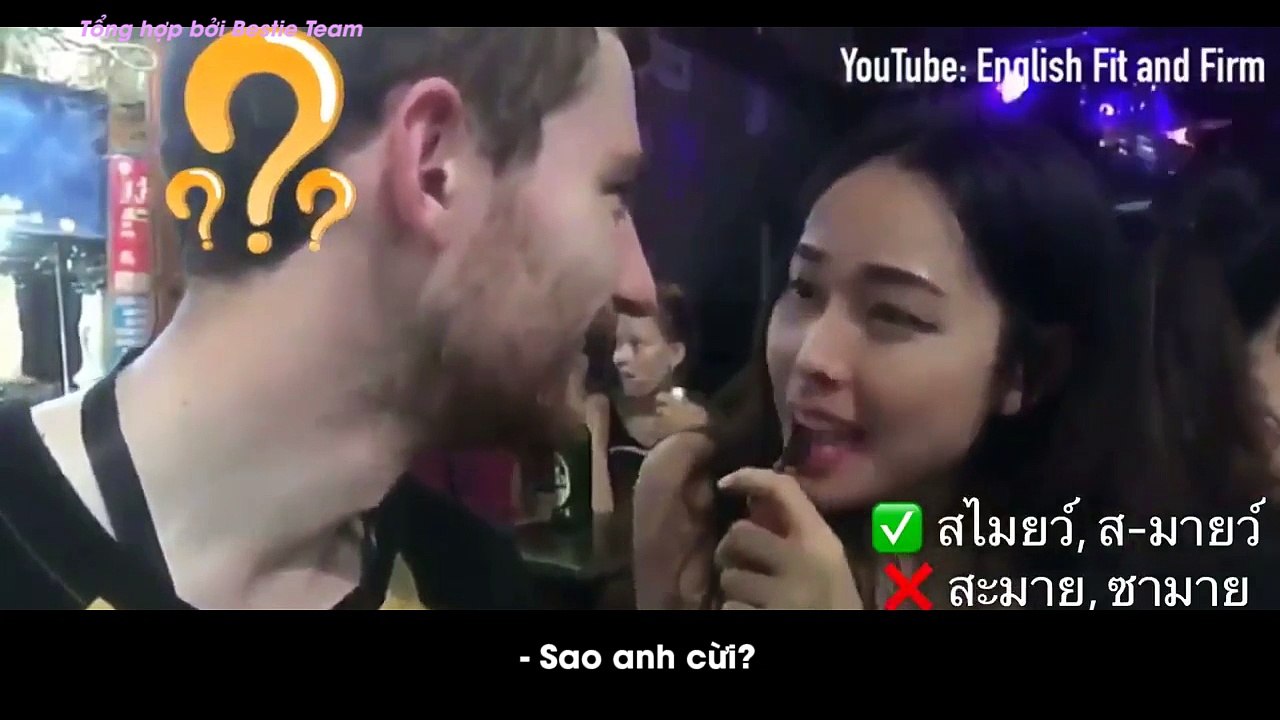 Cưng hết nấc phản ứng của chàng trai người Anh trước cô gái nói tiếng Anh đặc sệt giọng Thái