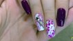 Strick and pink flowers Beautiful and simple spring nail design top 2017 Nail art.design manicure-7phreaQunaM