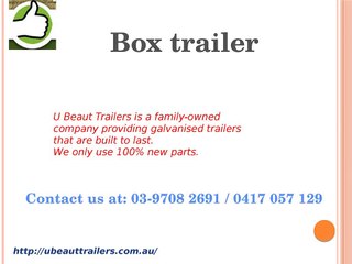 Galvanised Car Trailers for Sale in Melbourne