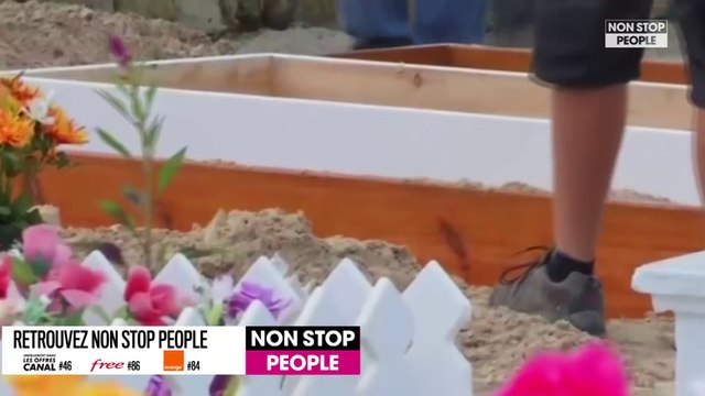 Johnny Hallyday enterré : Laeticia Hallyday effondrée, soutenue par David et Laura