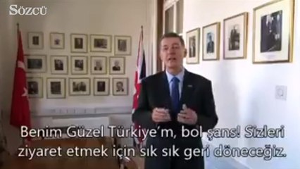 İngiliz Büyükelçi Richard Moore'dan 'siyah-beyaz' veda mesajı