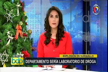 Policía investiga explosión en departamento de Surquillo