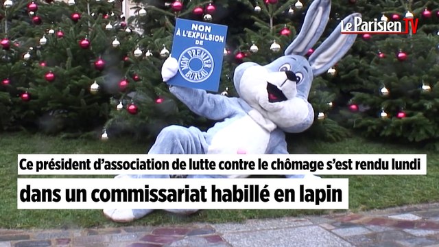 Paris : habillé en lapin au commissariat de police