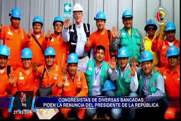 Diferentes bancadas pidieron la renuncia del presidente de la República