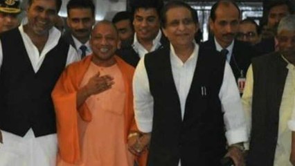 యోగి-ఆజంఖాన్ చేతులు కలిపారు , వీడియో వైరల్ !