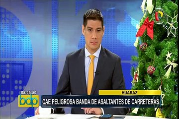 Huaraz: PNP captura a peligrosa banda de asaltantes de carreteras