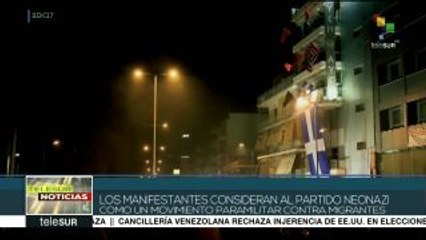 Antifascistas griegos marchan para cerrar sedes de Amanecer Dorado