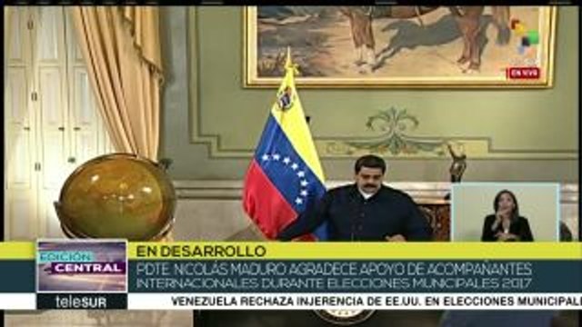 Presidente Maduro agradece apoyo de acompañantes internacionales