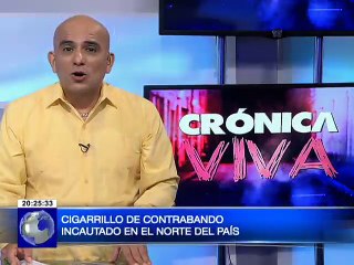 Cigarrillo de contrabando incautado en el norte del país