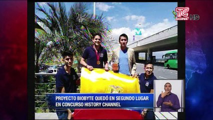 Proyecto ecuatoriano BIOBYTE quedó en segundo lugar en concurso History Channel