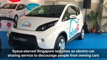 Singapore launches electric car-sharing service