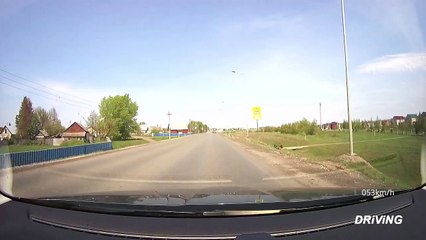 Car driving dashcam video - Driving in a province