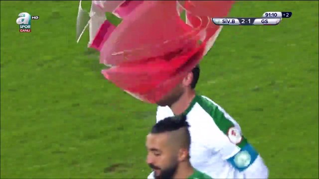 2-1 Ali Aydin Goal Turkey Turkiye Kupasi Round 5 - 12.12.2017 Sivas Bld. SK 2-1 Galatasaray SK
