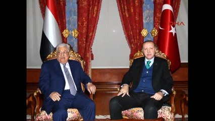 Cumhurbaşkanı Erdoğan Mahmut Abbas'ı Kabul Etti