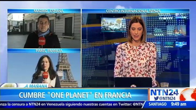 Líderes mundiales participan en la Cumbre ‘One Planet’ sobre la lucha contra el cambio climático en Paris, Francia