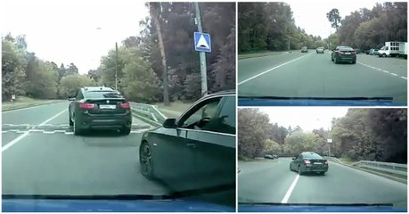 Condutor impaciente sofre dose de karma instantâneo por não respeitar os outros na estrada