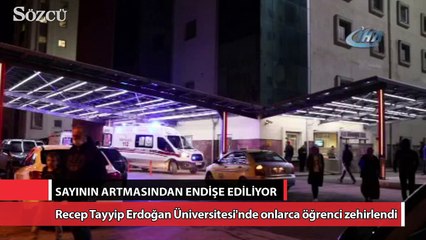 Recep Tayyip Erdoğan Üniversitesi'nde öğrenciler yemekten zehirlendi!