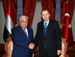 Cumhurbaşkanı Erdoğan, Mahmud Abbas'la Görüştü