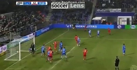 Alireza Jahanbakhsh Goal HD - Zwolle 1-1 AZ Alkmaar 12.12.2017