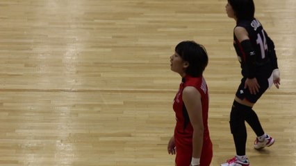 張歓歓選手(CHO HUAN HUAN　)大阪スーペリアーズ【女子ﾊﾞﾚｰﾎﾞｰﾙVﾁｬﾚﾝｼﾞﾘｰｸﾞⅡ2017-2018】2017.11.12青山学院大学体育館