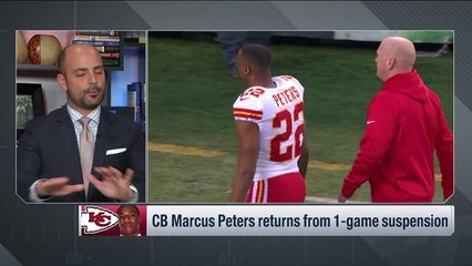 Marcus Peters will return from 1-game suspension vs. the Chargers