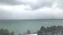Timelapse Shows Lake-Effect Snow Band Rolling Off Lake Ontario