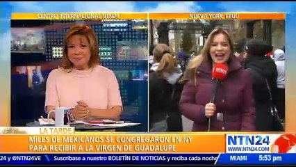 Miles de mexicanos en Nueva York recibieron una peregrinación con la Virgen de Guadalupe