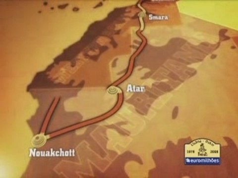 Dakar 2008 : Le parcours animée de Lisbonne à Dakar