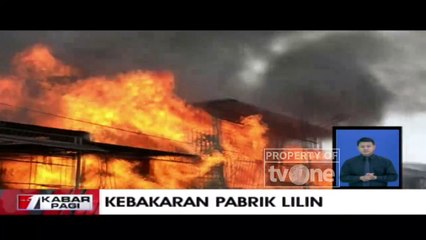 Kebakaran Hebat Melanda Pabrik Lilin di Jakarta Utara