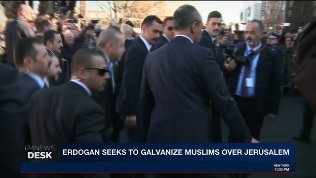 i24NEWS DESK | Erdogan seeks to galvanize muslims over Jerusalem | Tuesday, December 12th 2017