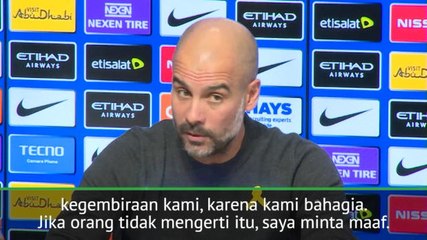 Guardiola Meminta Maaf Untuk Tindakan Apapun Yang Menyinggung United