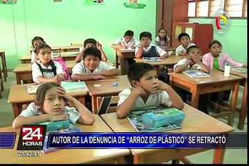 Descartan existencia de 'arroz de plástico' distribuido por programa Qali Warma