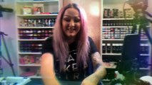 Filming a Nail Art Video - Giving a Sneak Peak  Live on YouTube Mobile-ND2coA5q2s8
